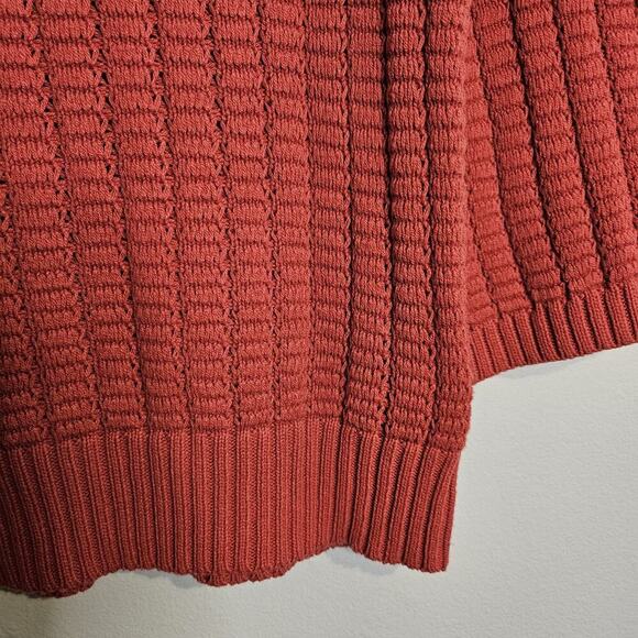 BCBGeneration Pullover Sweater Pouch Pocket Long Sleeve Rust Color Size M - Picture 7 of 10